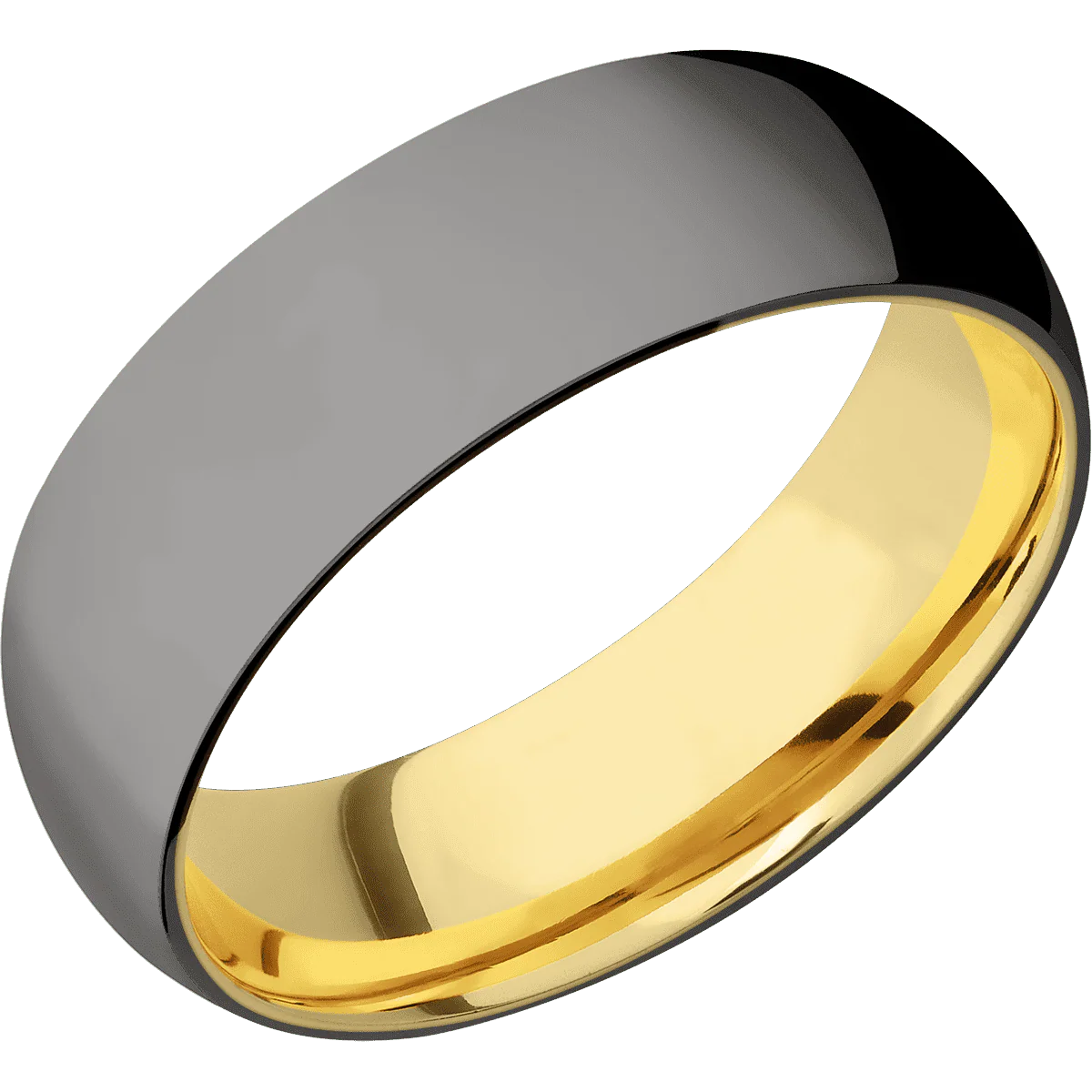 Tantalum Noir + Polish Finish + 14K Yellow Gold - Image 2