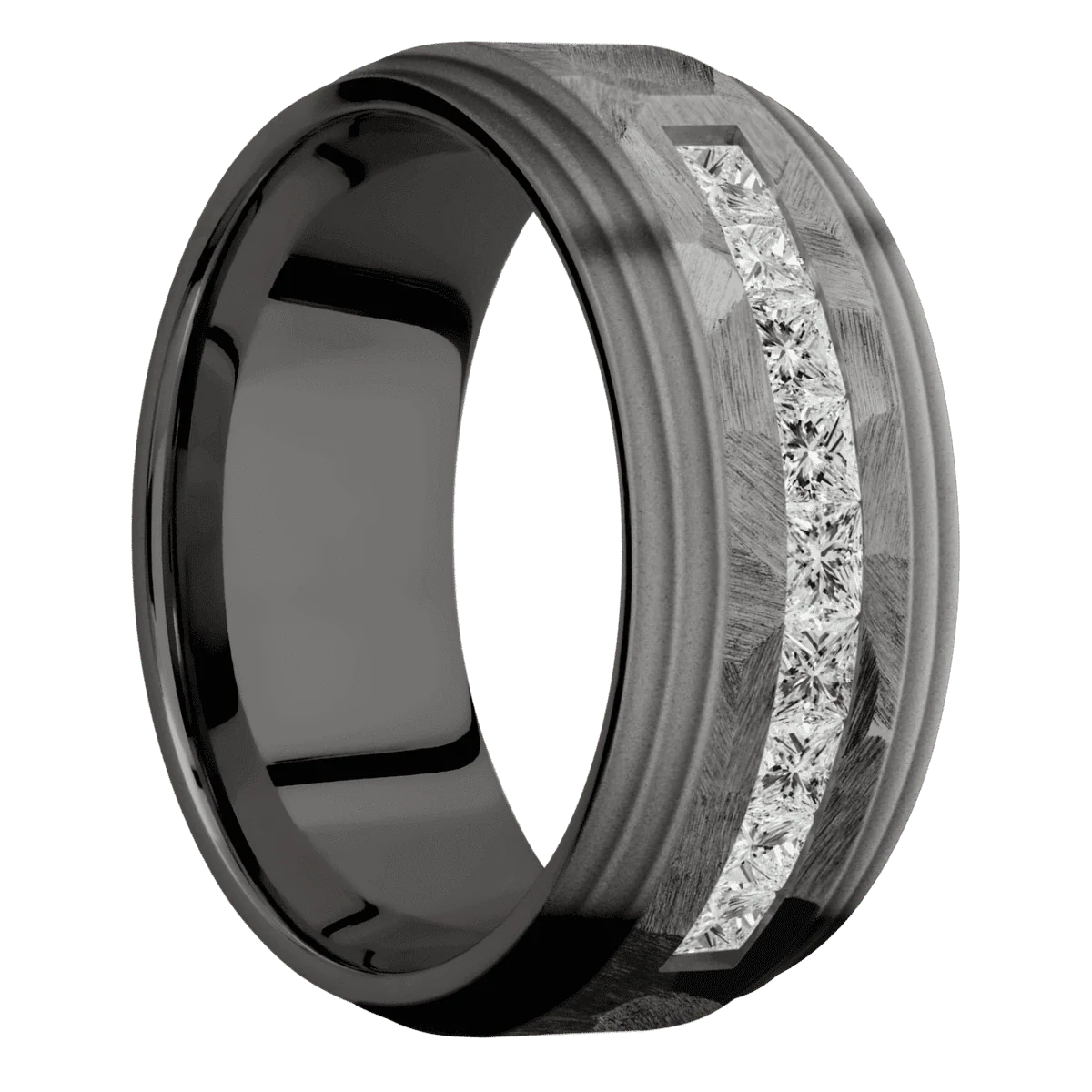Tantalum Noir + Rock , Bead Finish