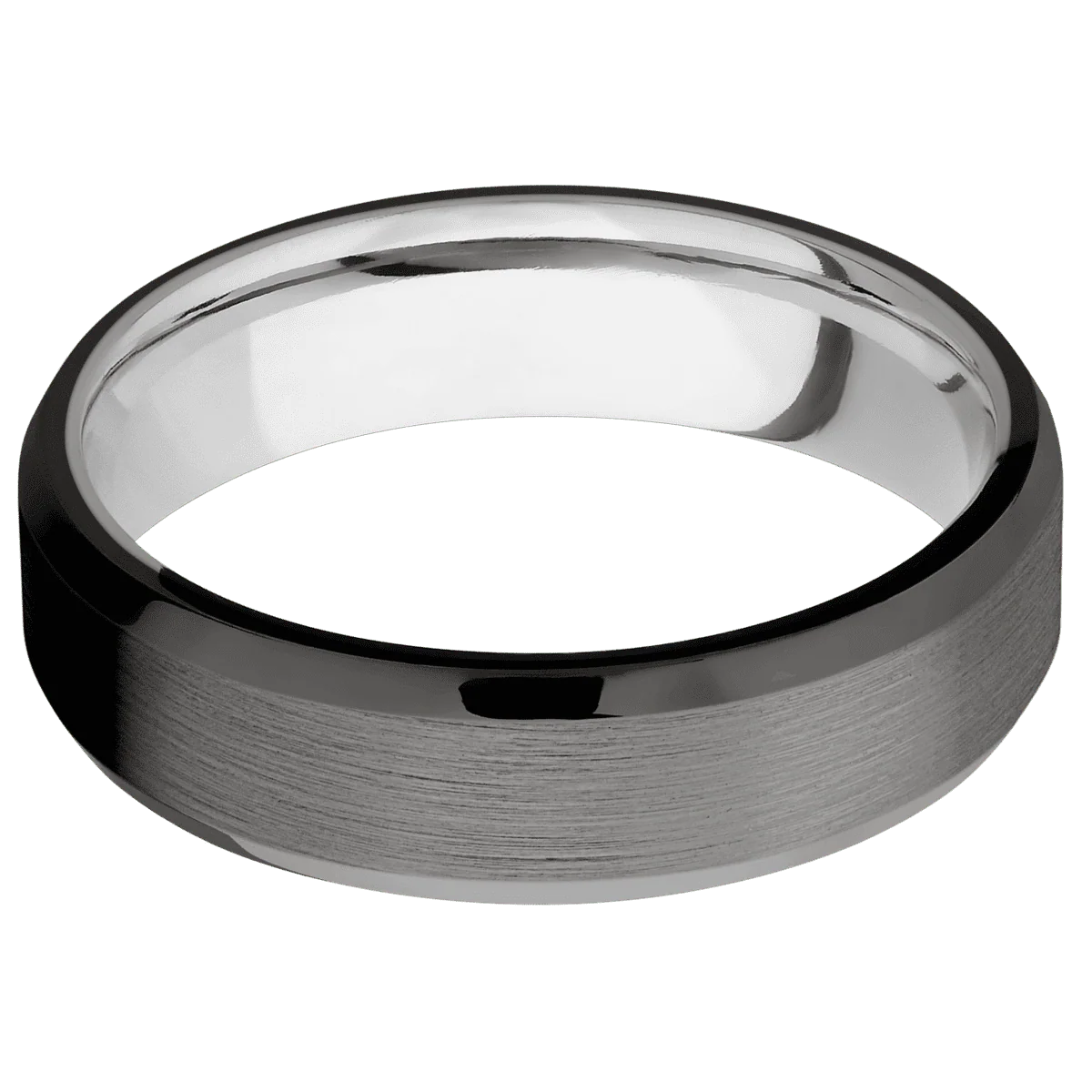 Tantalum Noir + Satin , Polish Finish + 18K White Gold - Image 3