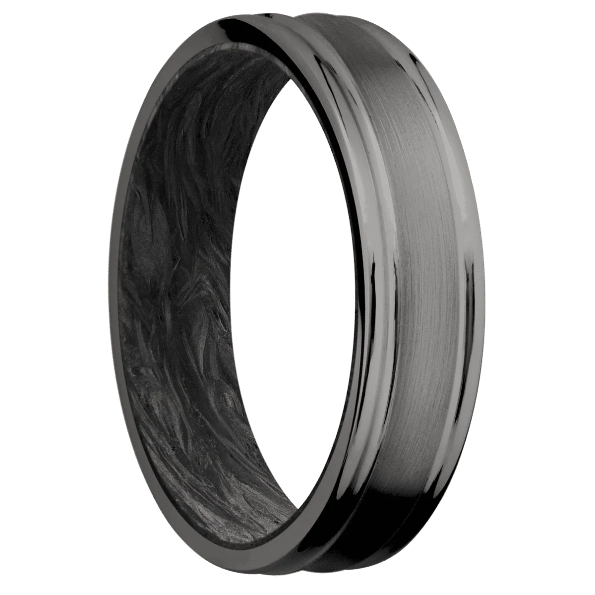 Tantalum Noir + Satin , Polish Finish + Forged Carbon Fiber