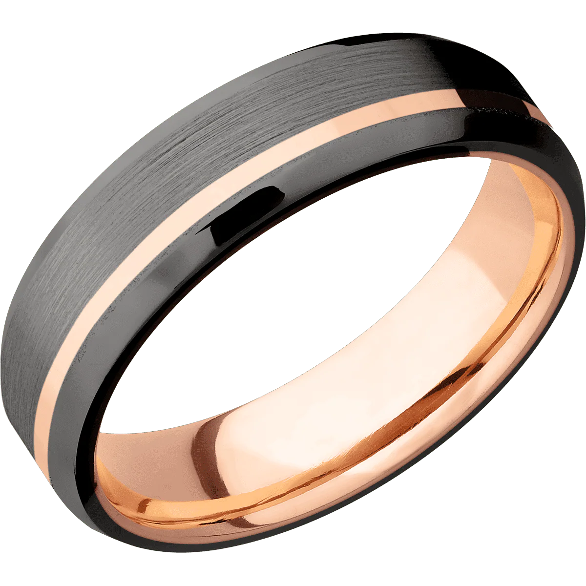 Tantalum Noir + Satin , Satin Finish + 14K Rose Gold - Image 2