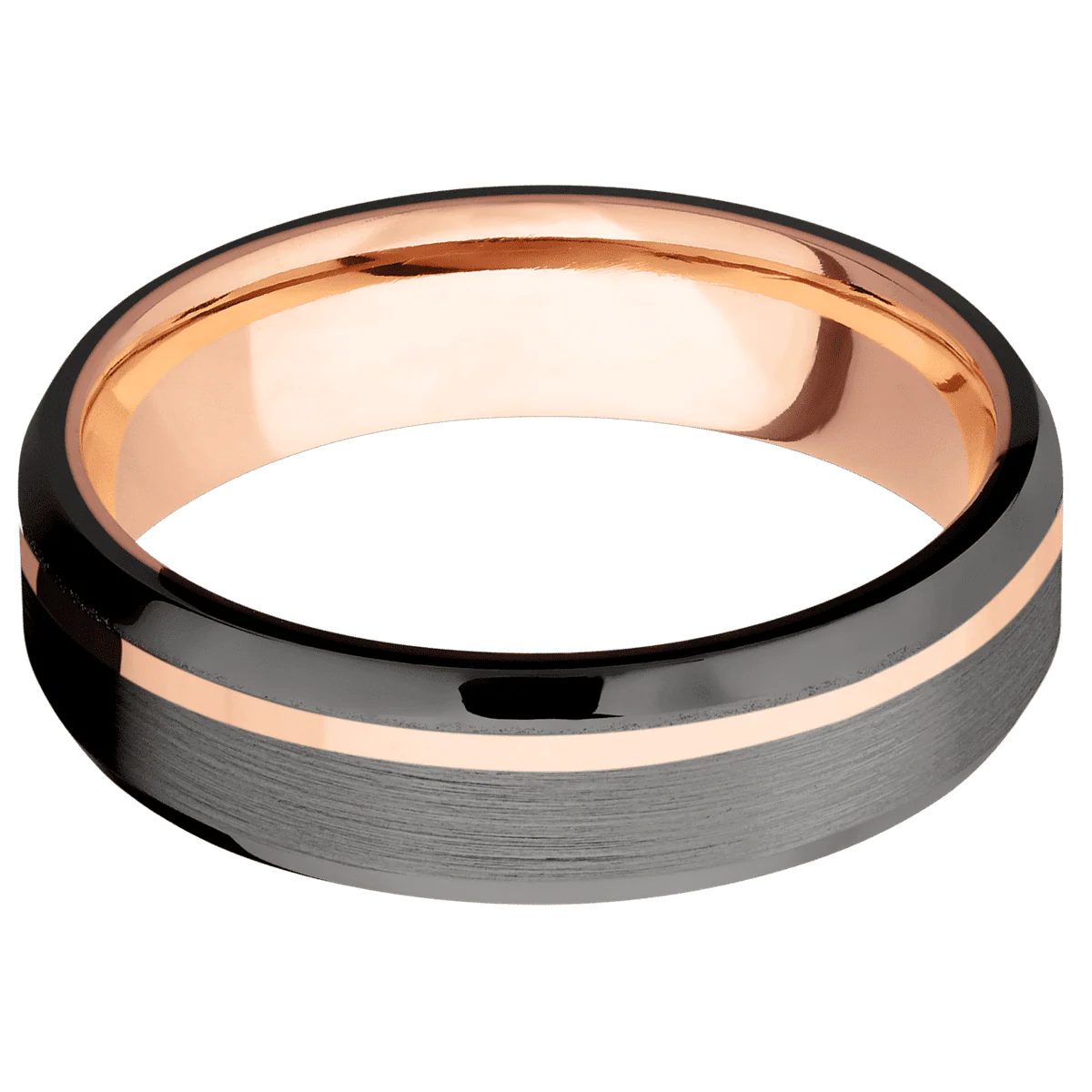 Tantalum Noir + Satin , Satin Finish + 14K Rose Gold - Image 3