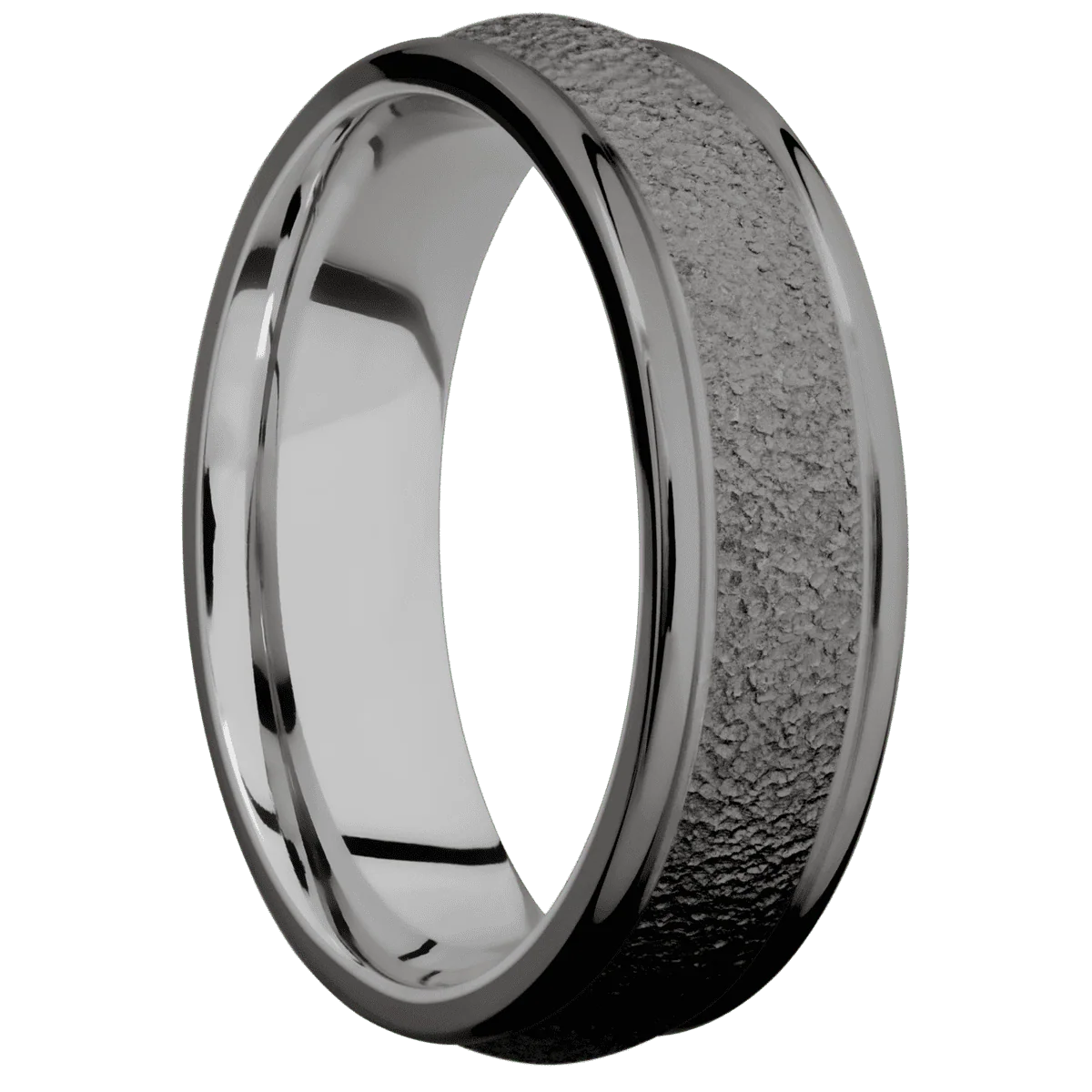 Tantalum Noir + Stipple , Polish Finish + Titanium