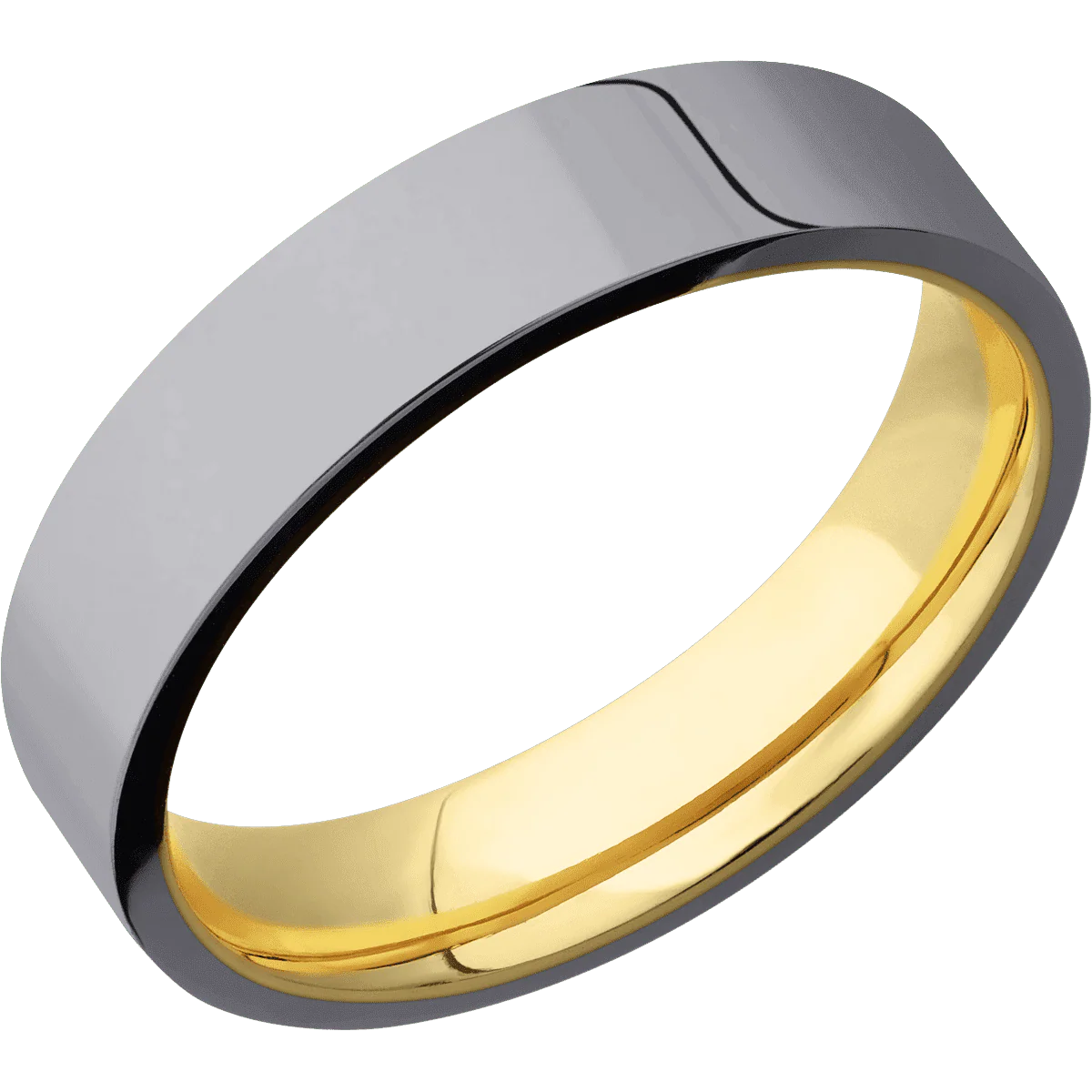 Tantalum + Polish Finish + 22K Yellow Gold - Image 2