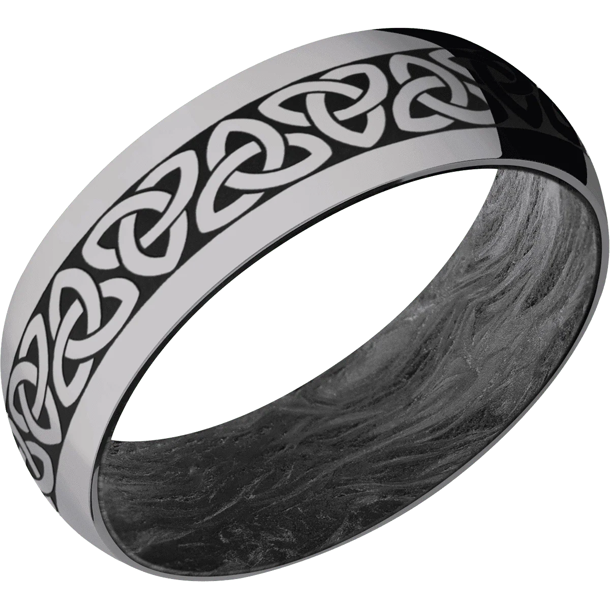 Tantalum + Polish Finish + Forged Carbon Fiber - Image 2