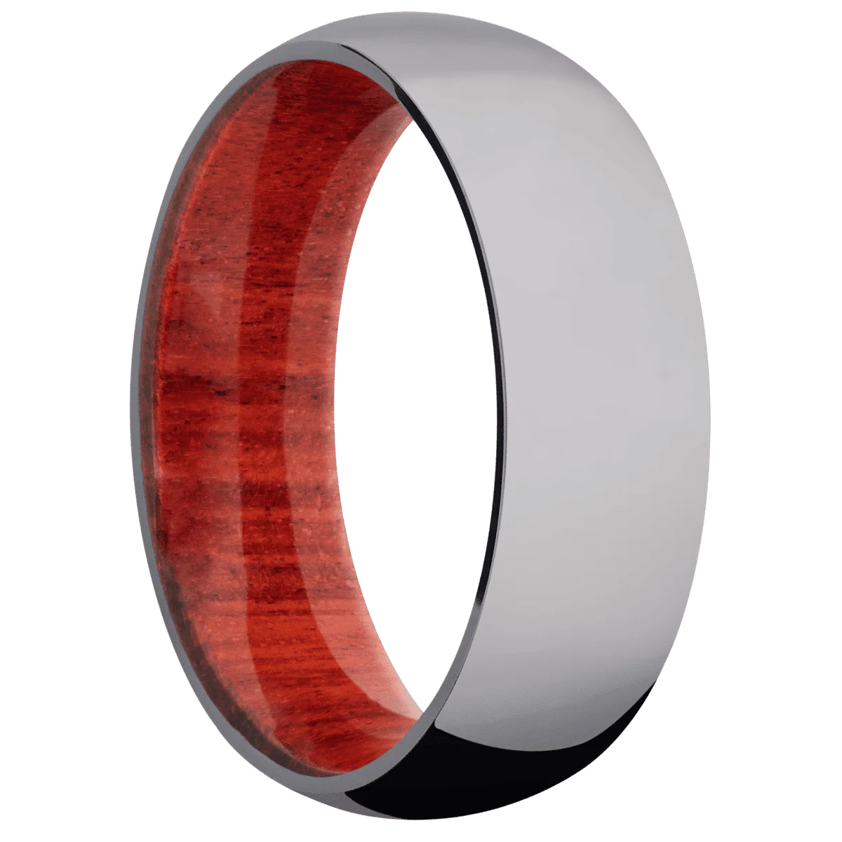 Tantalum + Polish Finish + Red Heart