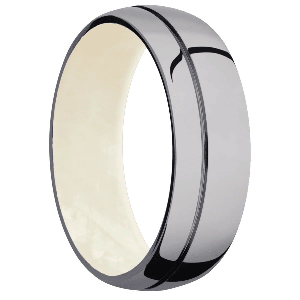 Tantalum + Polish , Polish Finish + Freshwater Mother of Pearl