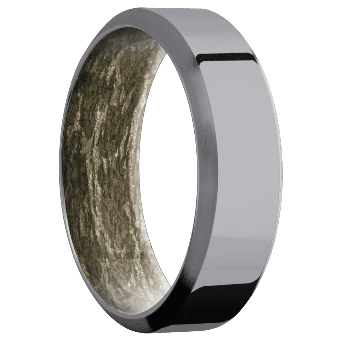 Tantalum + Polish , Satin Finish + MossyOak Bottomland