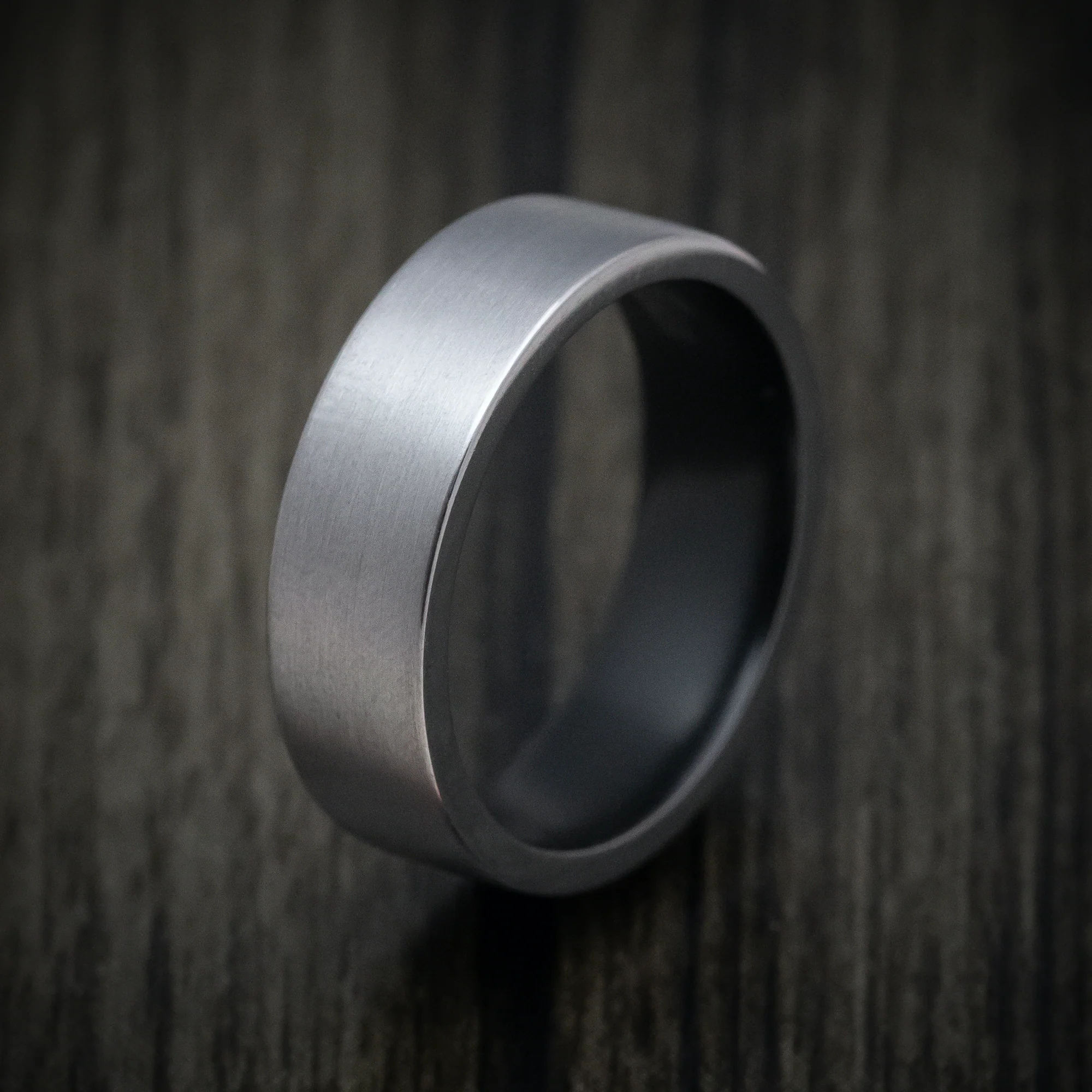 Tantalum Men's Ring with Cerakote Sleeve - Image 4