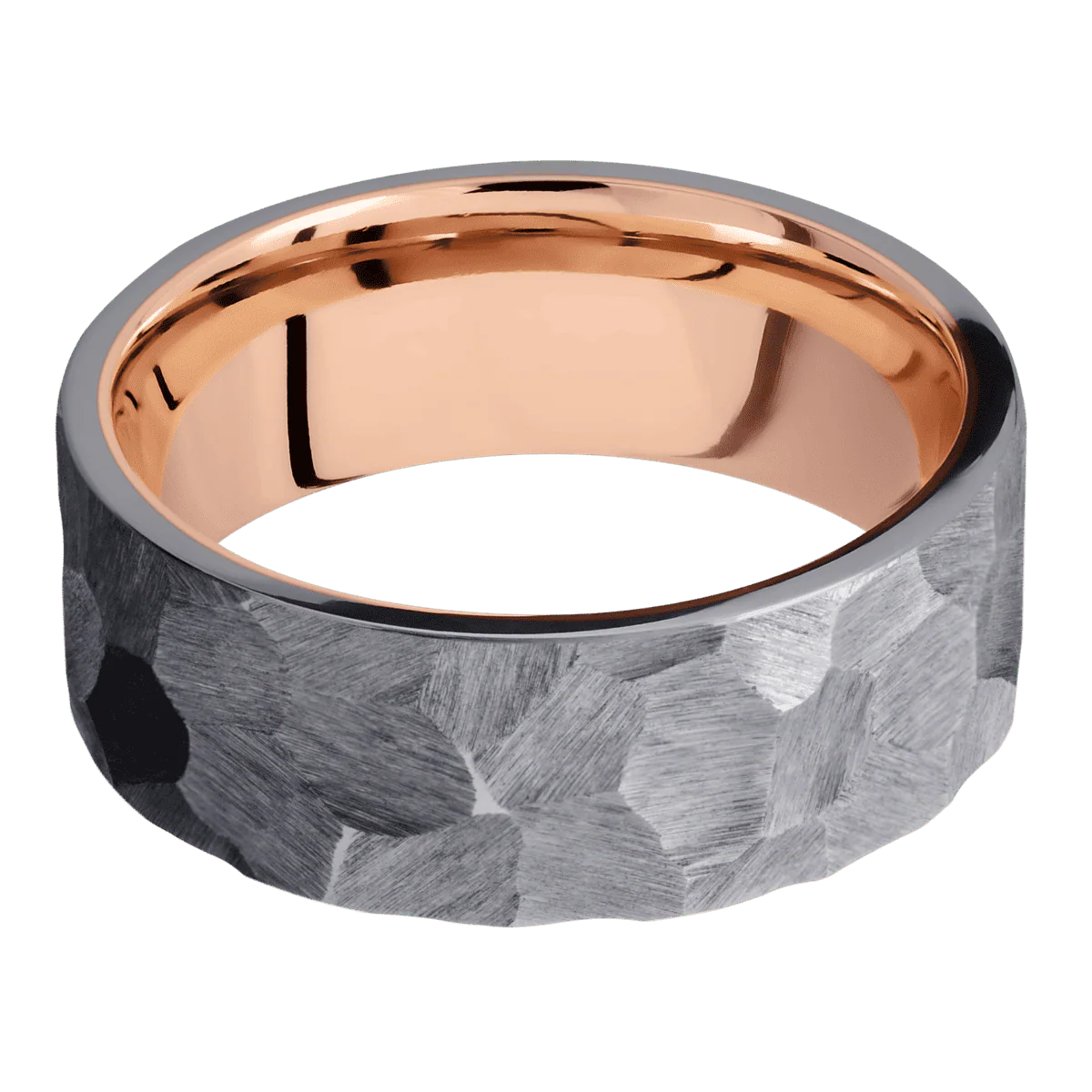 Tantalum + Rock Finish + 14K Rose Gold - Image 3