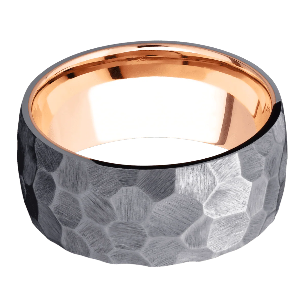 Tantalum + Rock Finish + 14K Rose Gold - Image 3