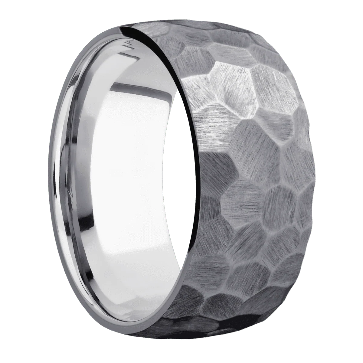 Tantalum + Rock Finish + Palladium Silver
