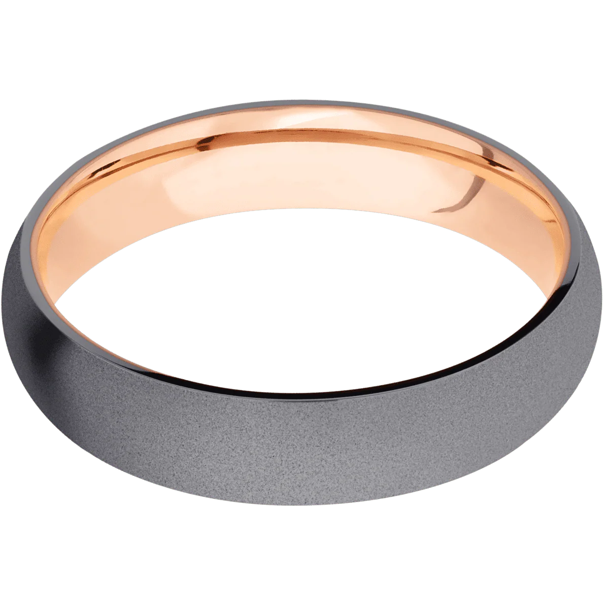 Tantalum + Sand Finish + 14K Rose Gold - Image 3