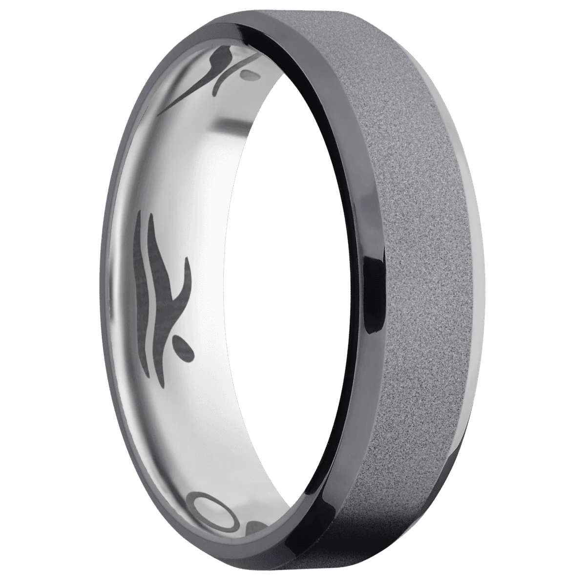 Tantalum + Sand , Polish Finish + Titanium