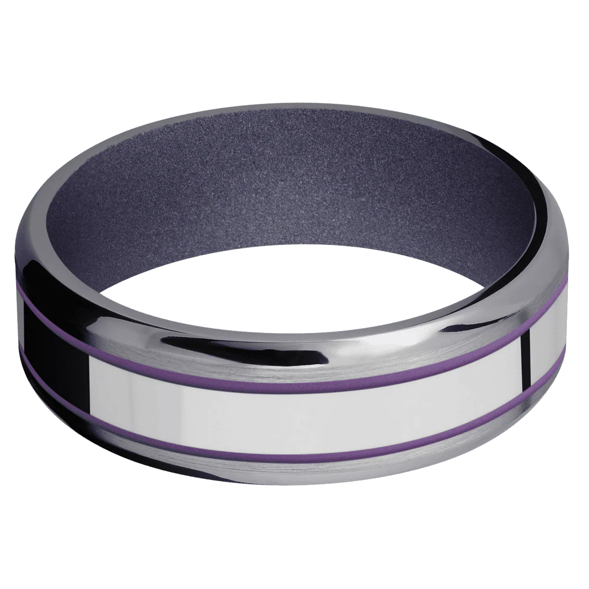 Tantalum + Satin , Polish Finish + Crushed Orchid - Image 3
