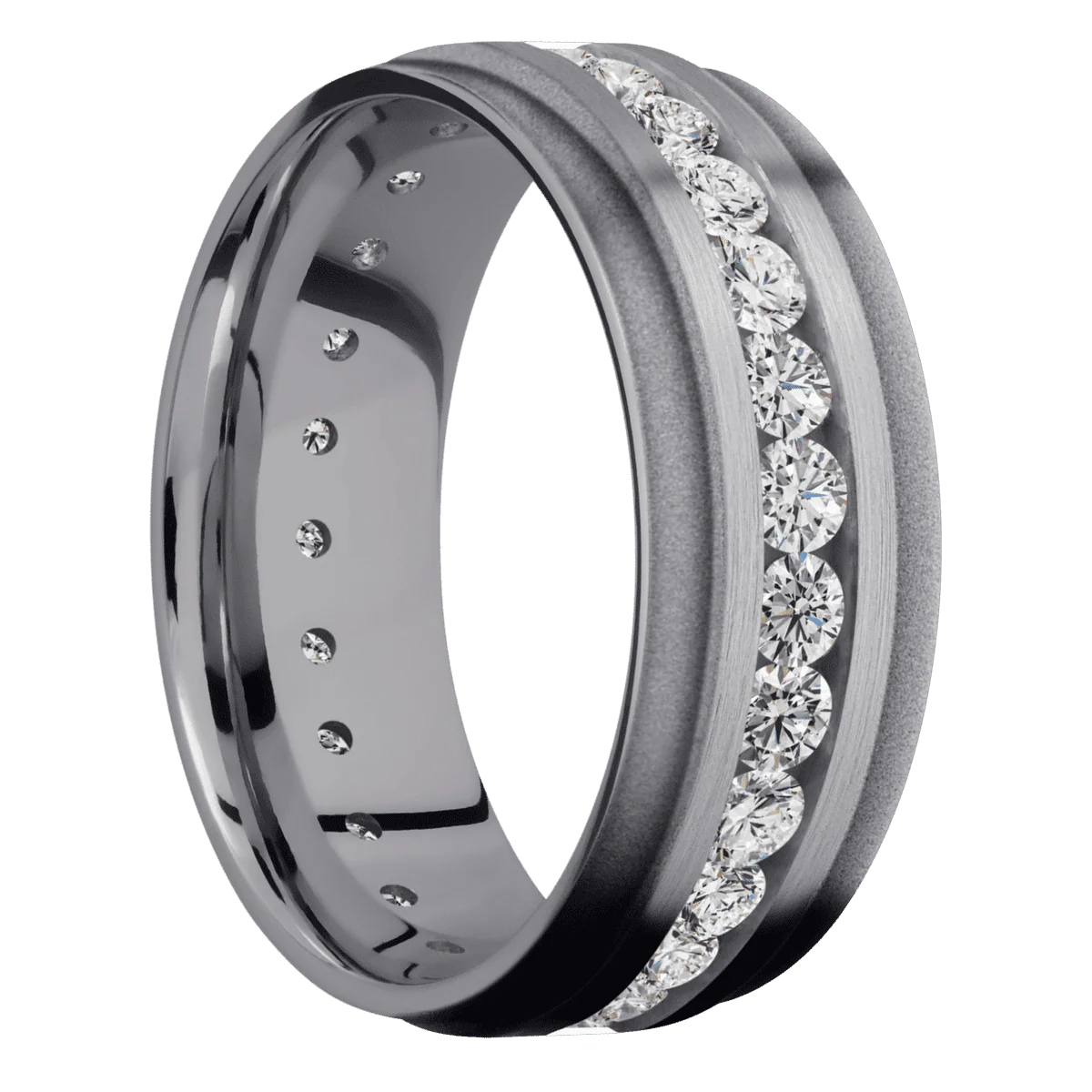 Tantalum + Satin , Sand Finish