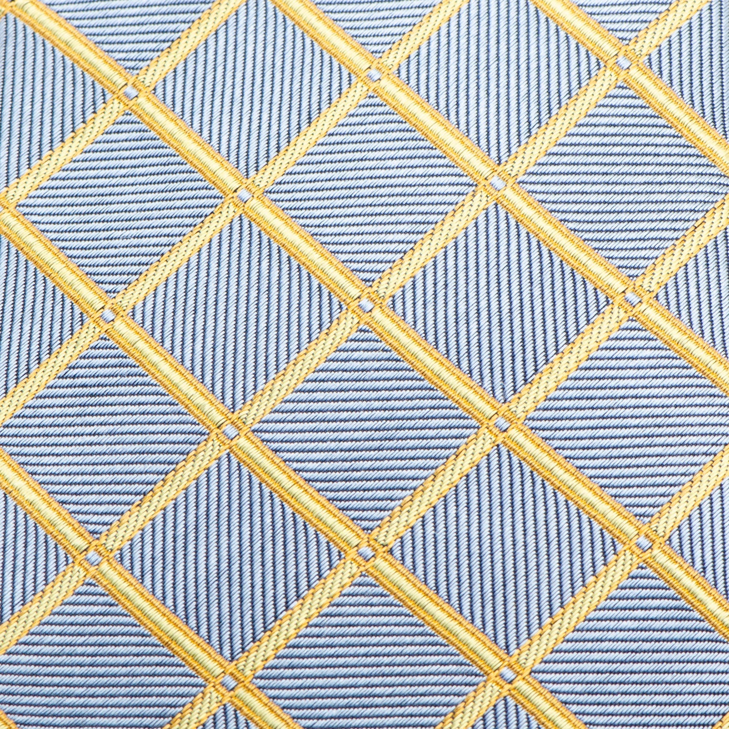 The Edward Tie (Gold Check Men's Tie) - Image 5