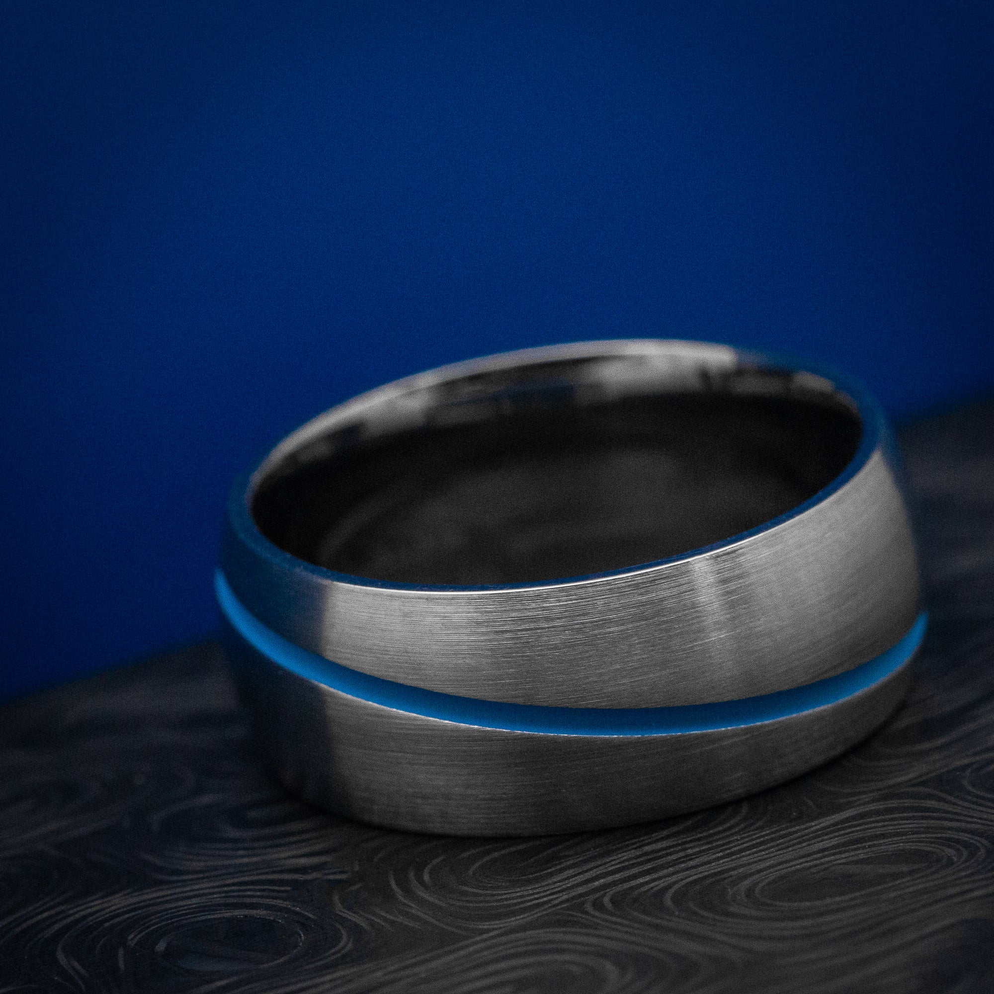 Titanium and Cerakote Men's Ring Custom Made Band - Image 5