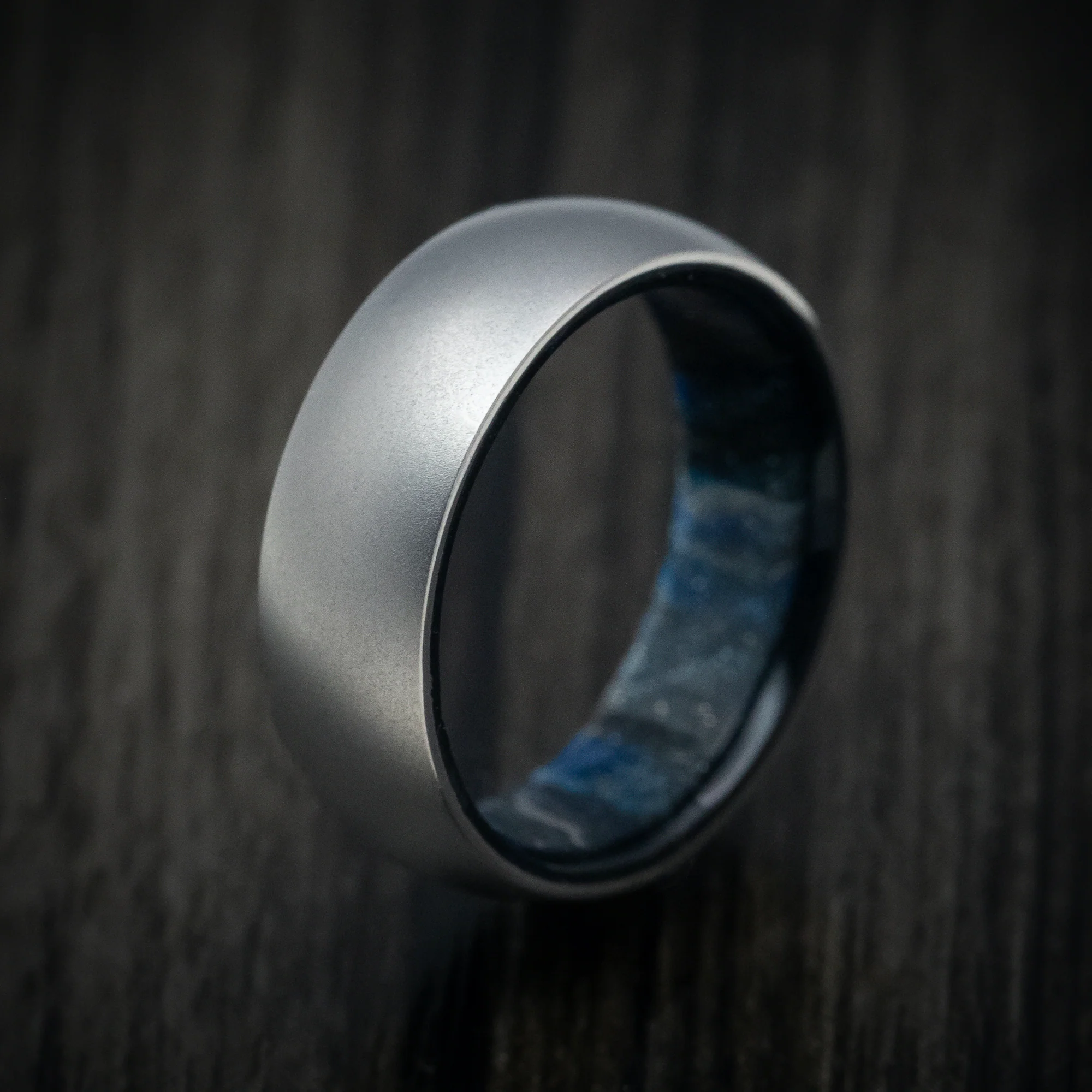 Titanium and DiamondCast Sleeve Men's Ring Custom Made - Image 5