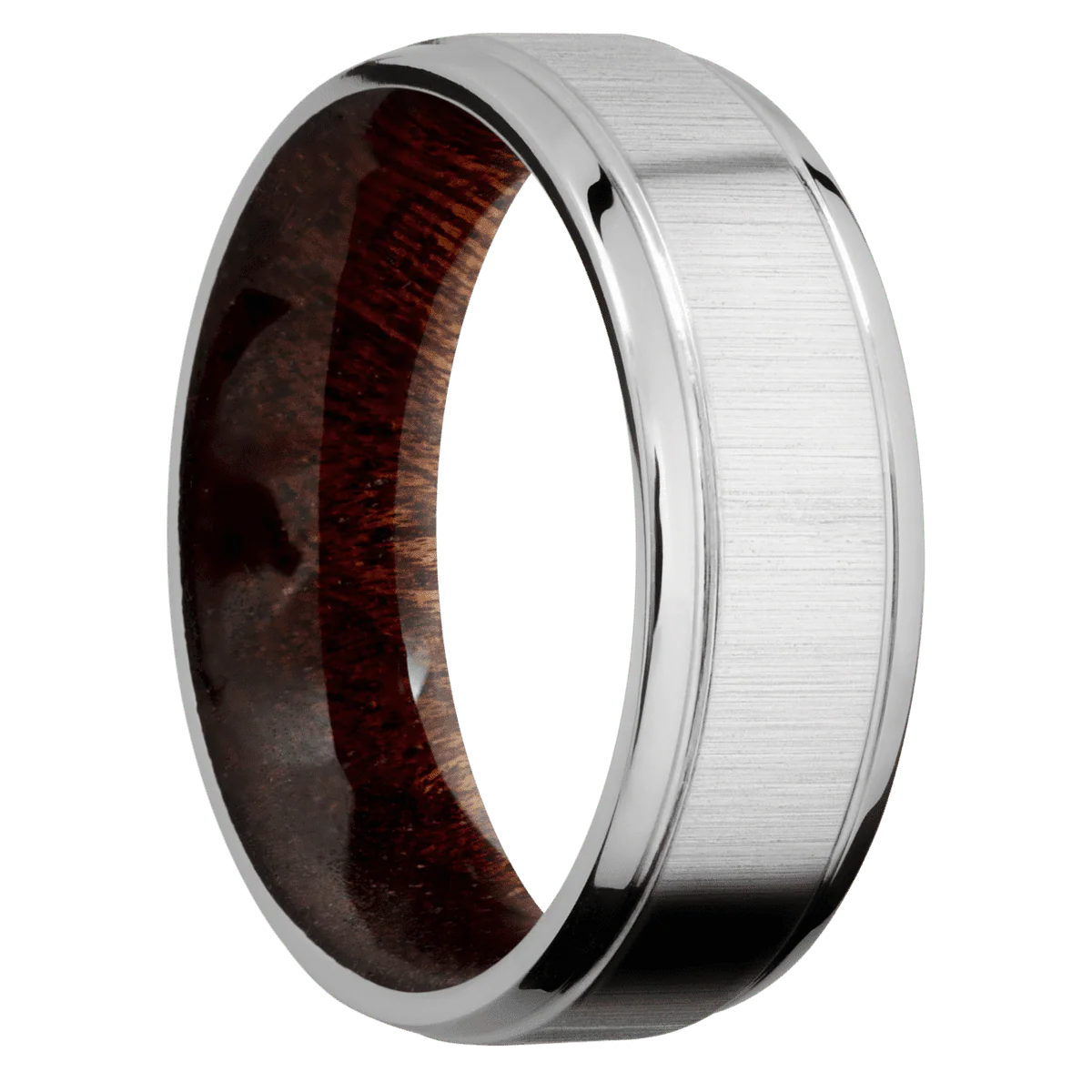Titanium + Crosssatin , Polish Finish + Sapele