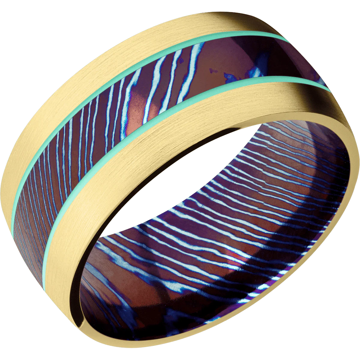 Titanium Damascus + Polish Finish - Image 2