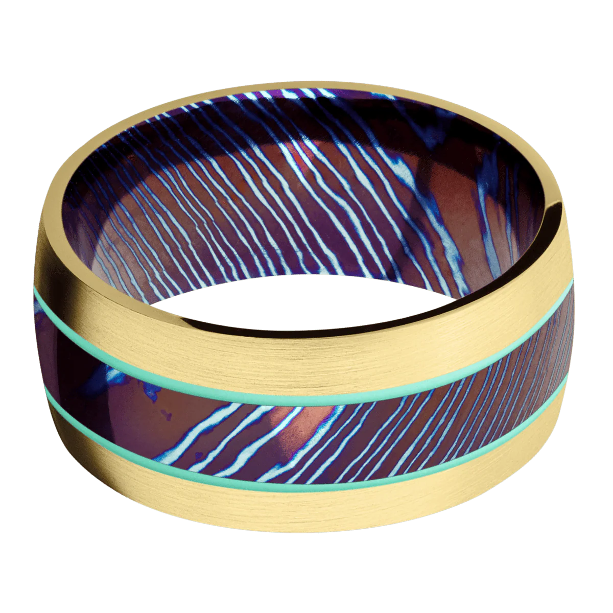 Titanium Damascus + Polish Finish - Image 3