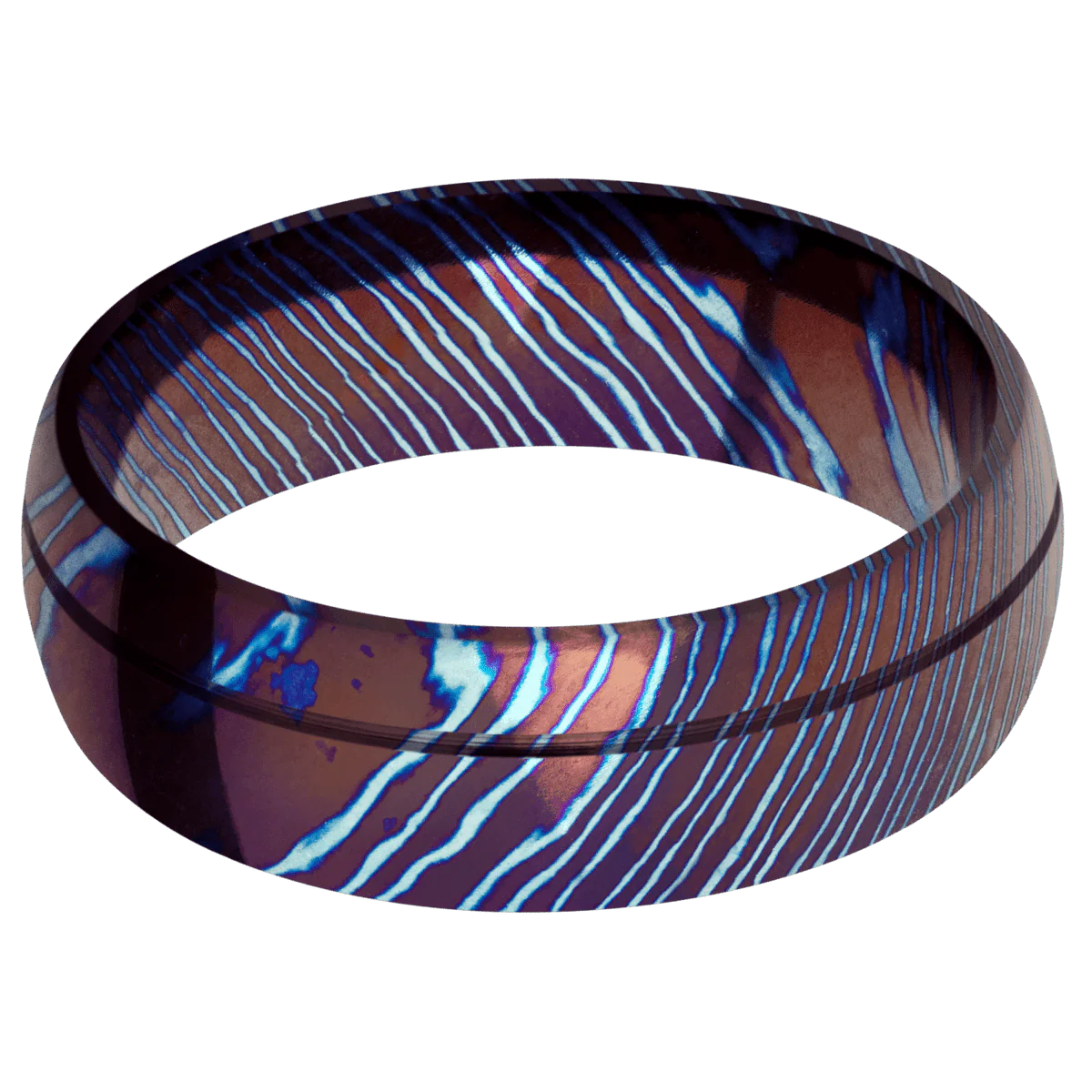 Titanium Damascus + Polish , Polish Finish - Image 3
