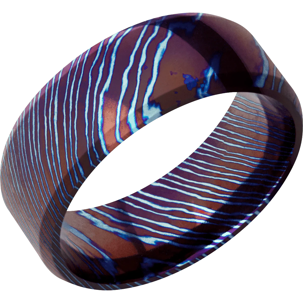 Titanium Damascus + Polish , Polish Finish - Image 2