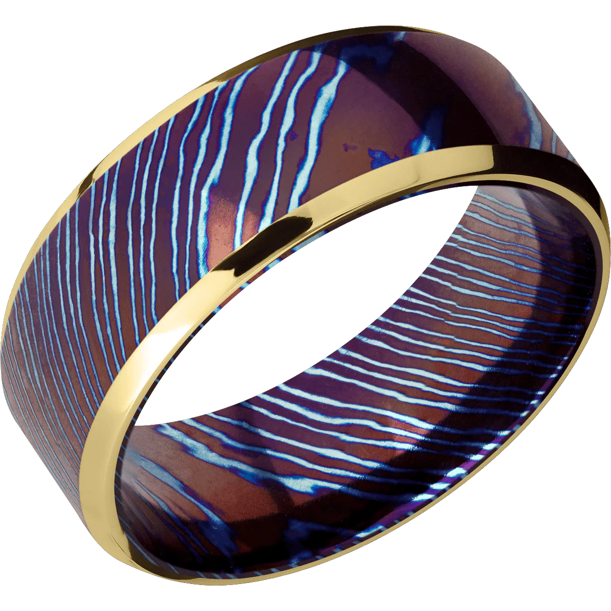 Titanium Damascus + Polish , Polish Finish - Image 2