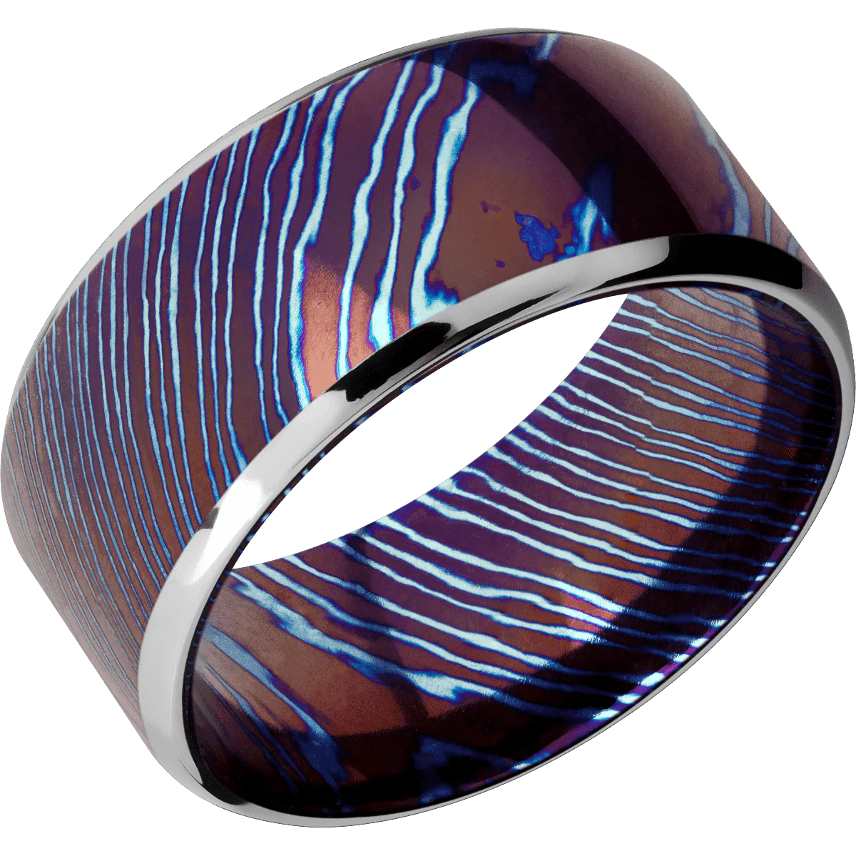 Titanium Damascus + Polish , Polish Finish - Image 2