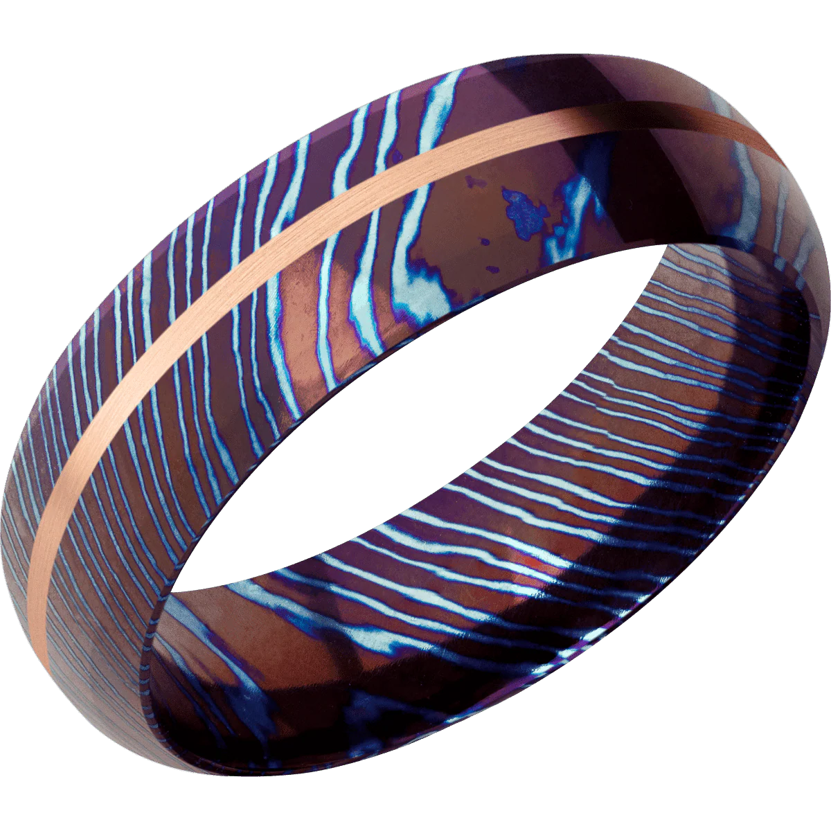 Titanium Damascus + Polish , Polish Finish - Image 2