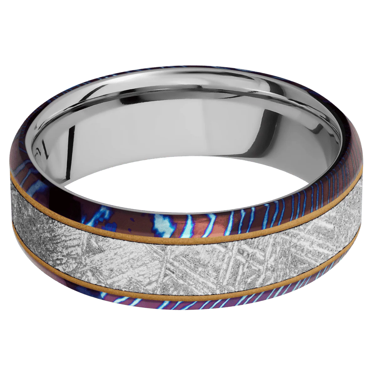 Titanium Damascus + Polish , Polish Finish + Platinum - Image 3