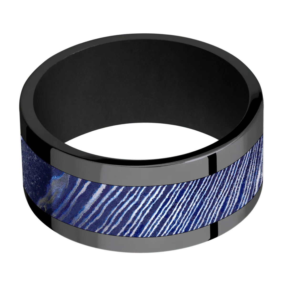 Titanium Damascus + Satinetched Finish + Black - Image 3