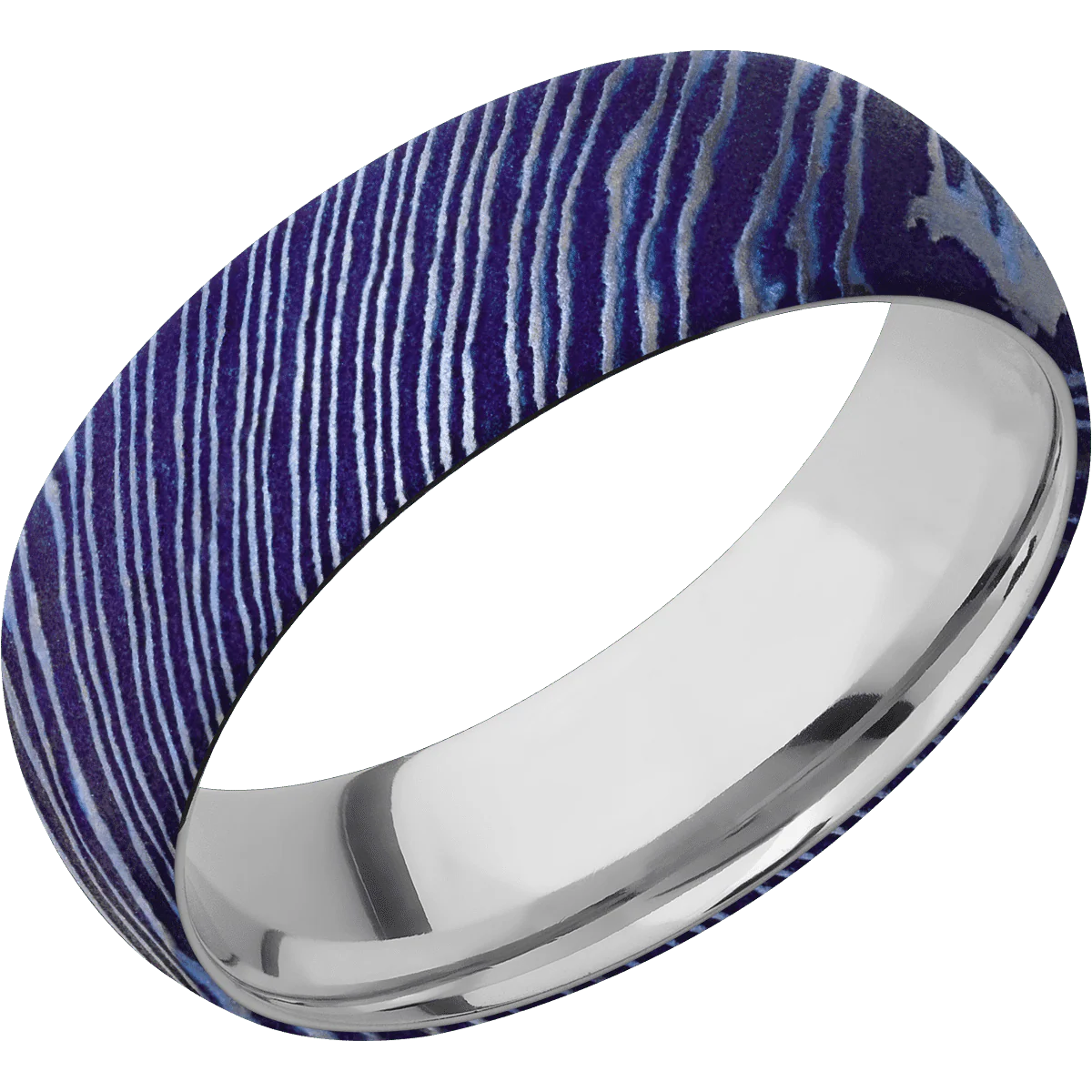 Titanium Damascus + Satinetched Finish + Palladium Silver - Image 2