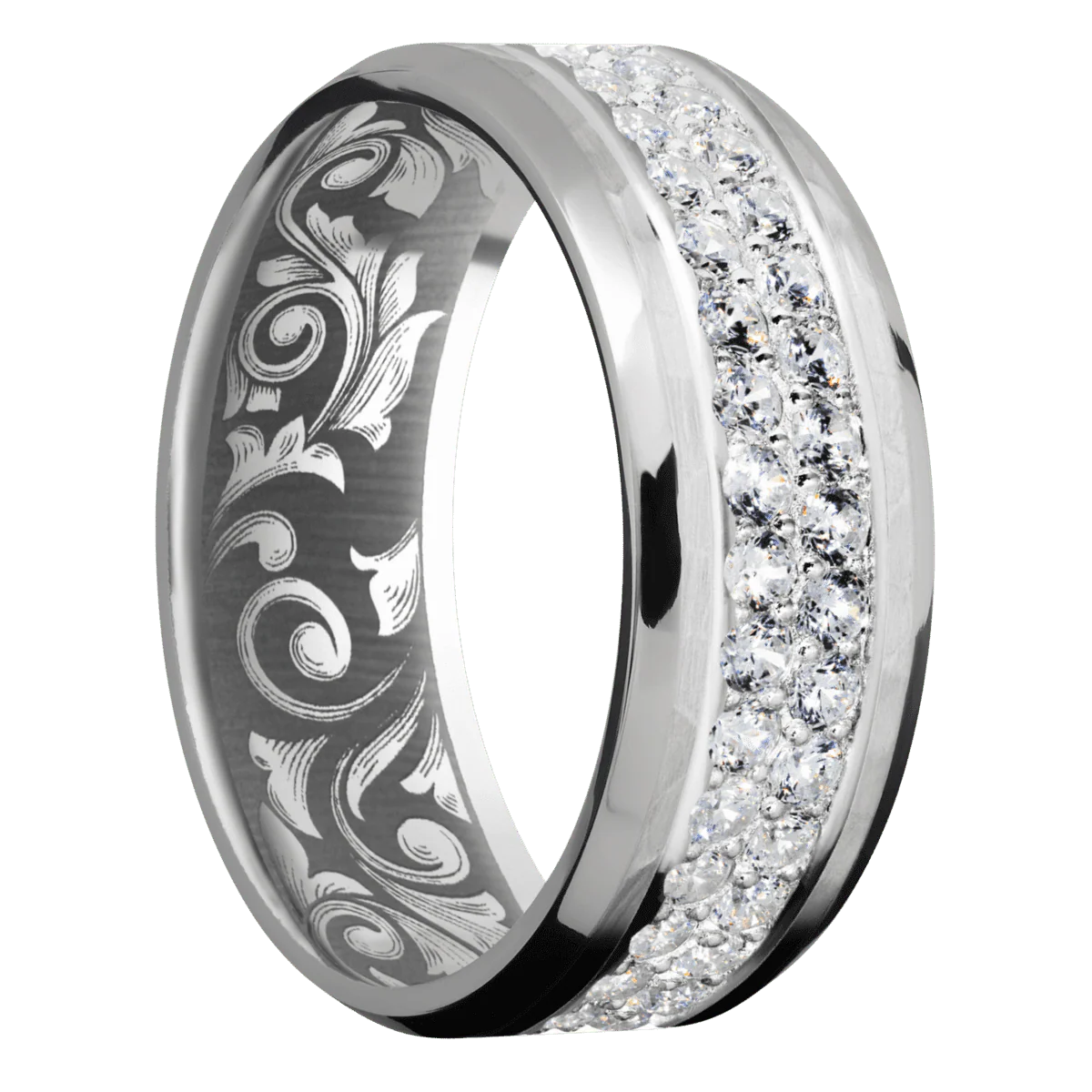 Titanium + Hammer , Polish Finish