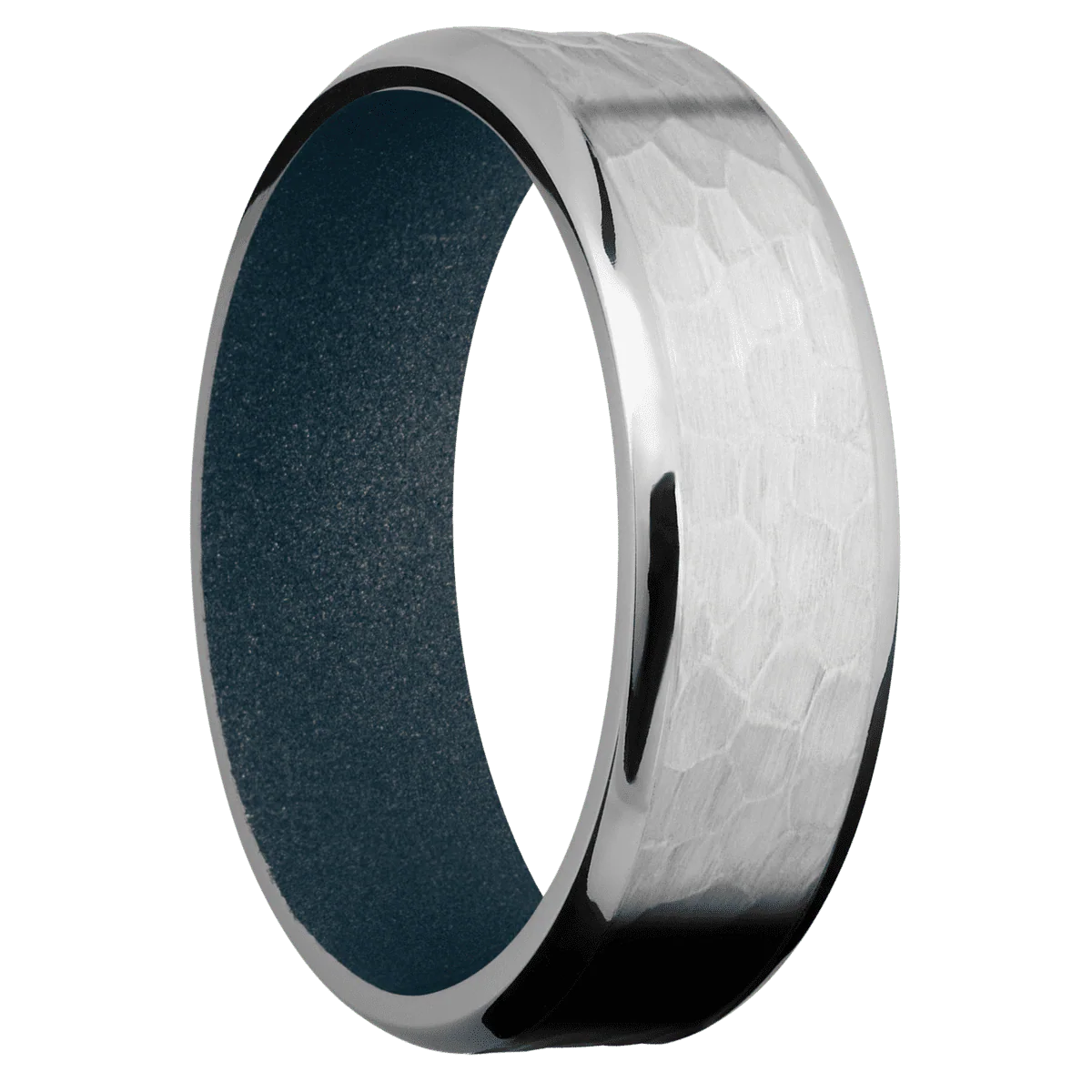 Titanium + Hammer , Polish Finish + Blue Titanium