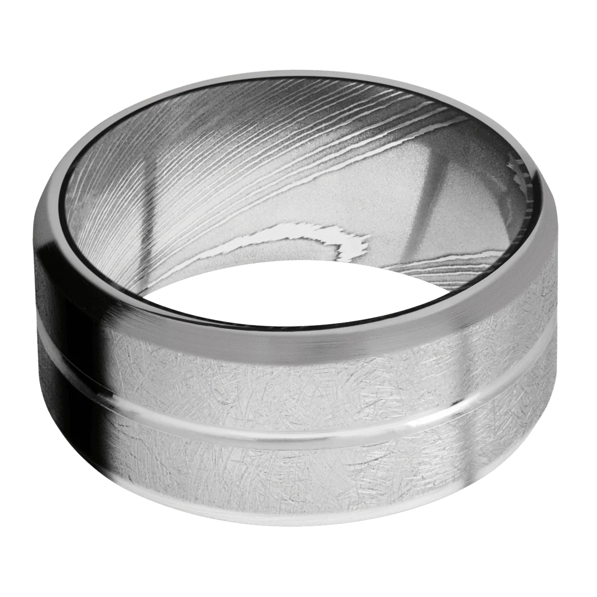 Titanium + Polish , Distressed Finish + Damascus - Image 3