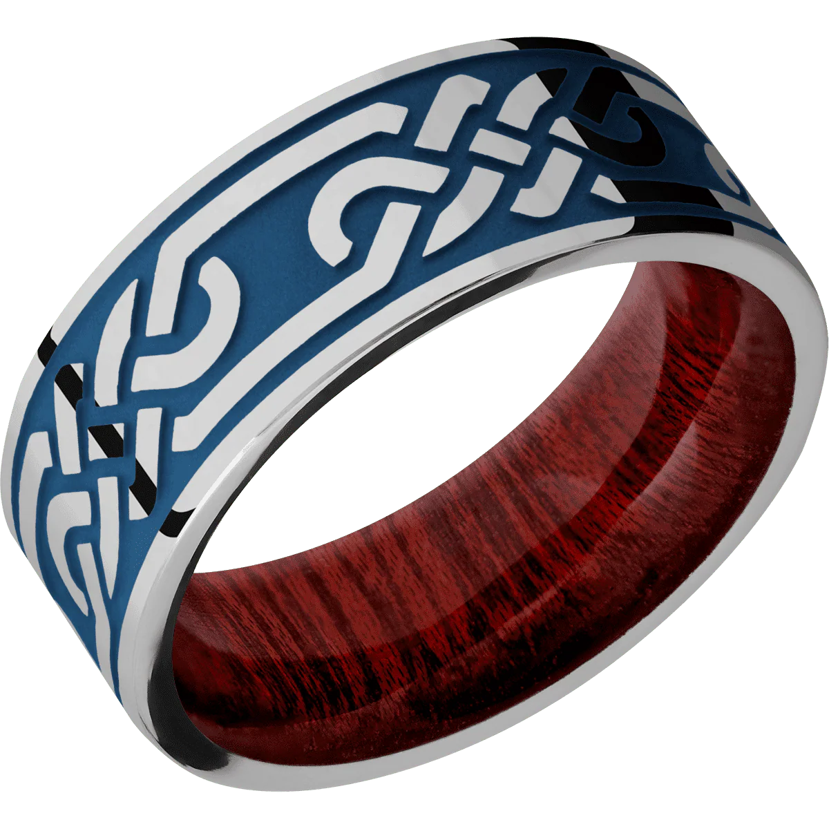 Titanium + Polish Finish + Blood Wood - Image 2