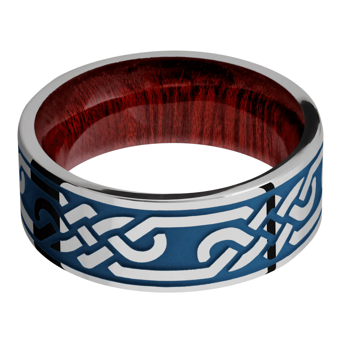 Titanium + Polish Finish + Blood Wood - Image 3