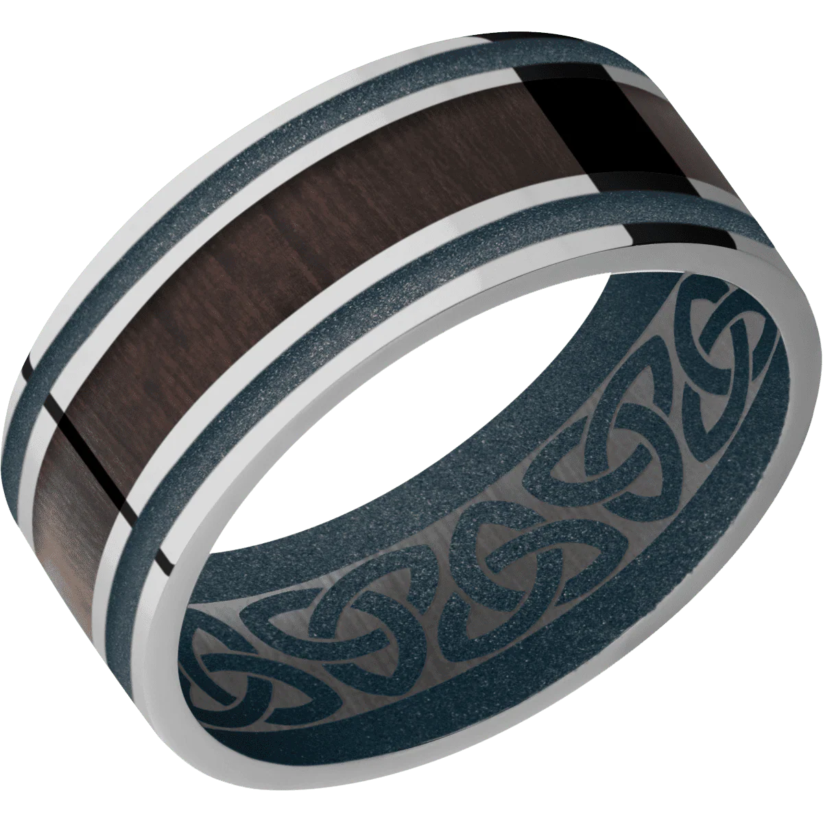 Titanium + Polish Finish + Blue Titanium - Image 2