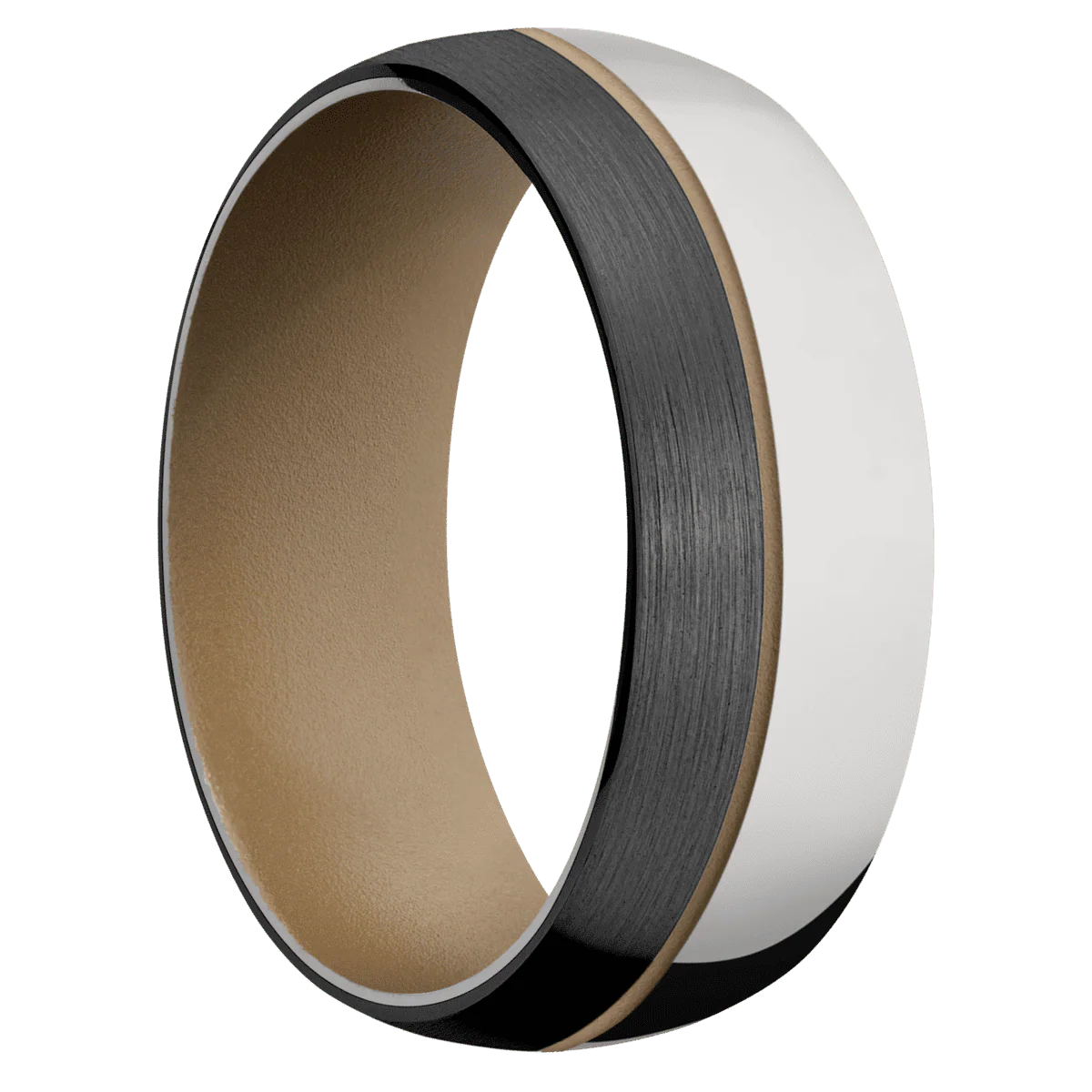 Titanium + Polish Finish + Coyote Tan