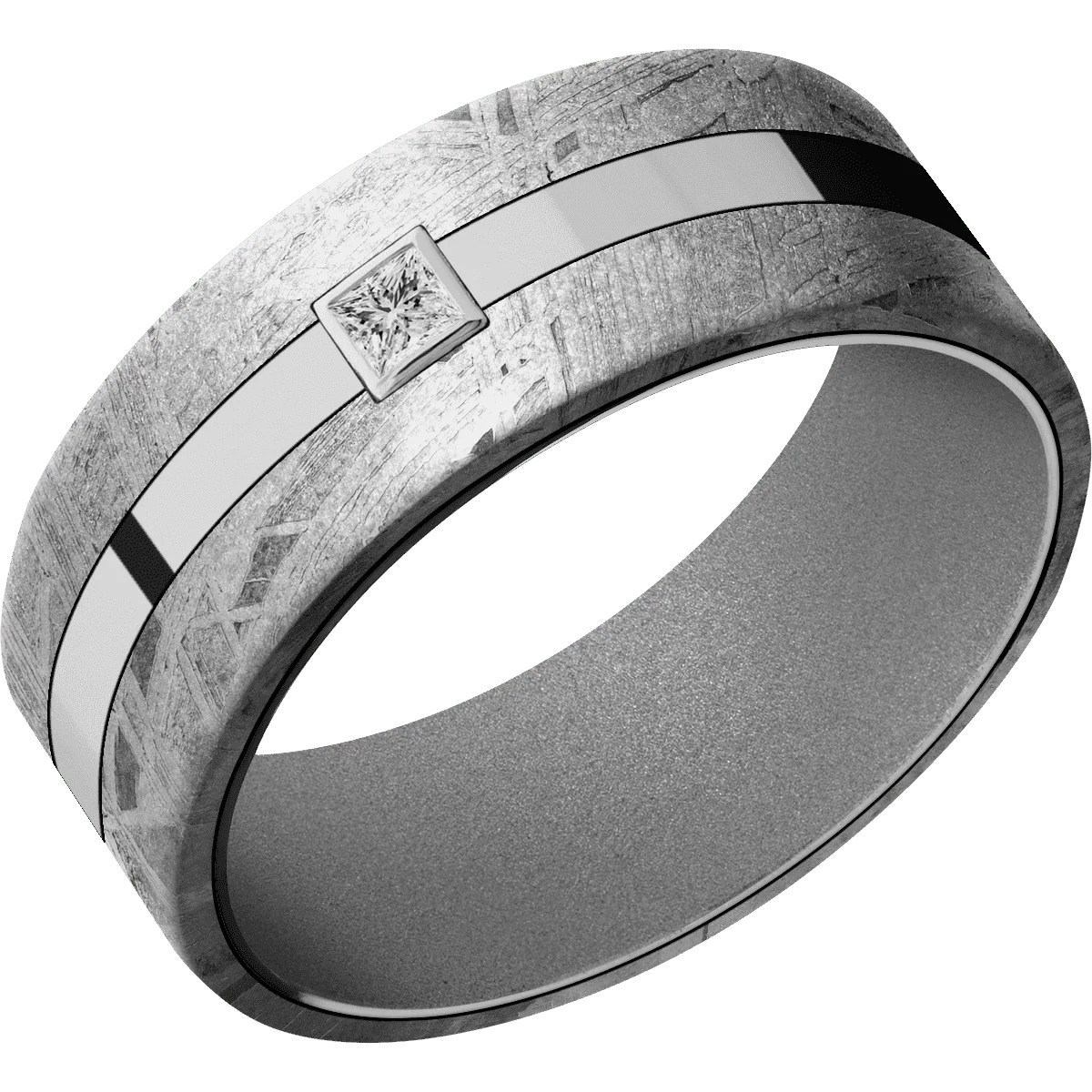 Titanium + Polish Finish + Crushed Silver - Image 2