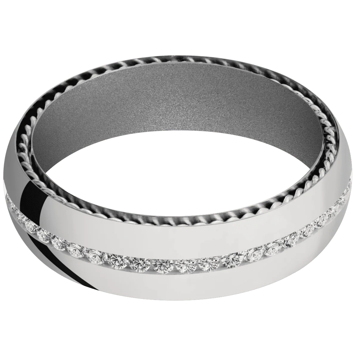 Titanium + Polish Finish + Crushed Silver - Image 3