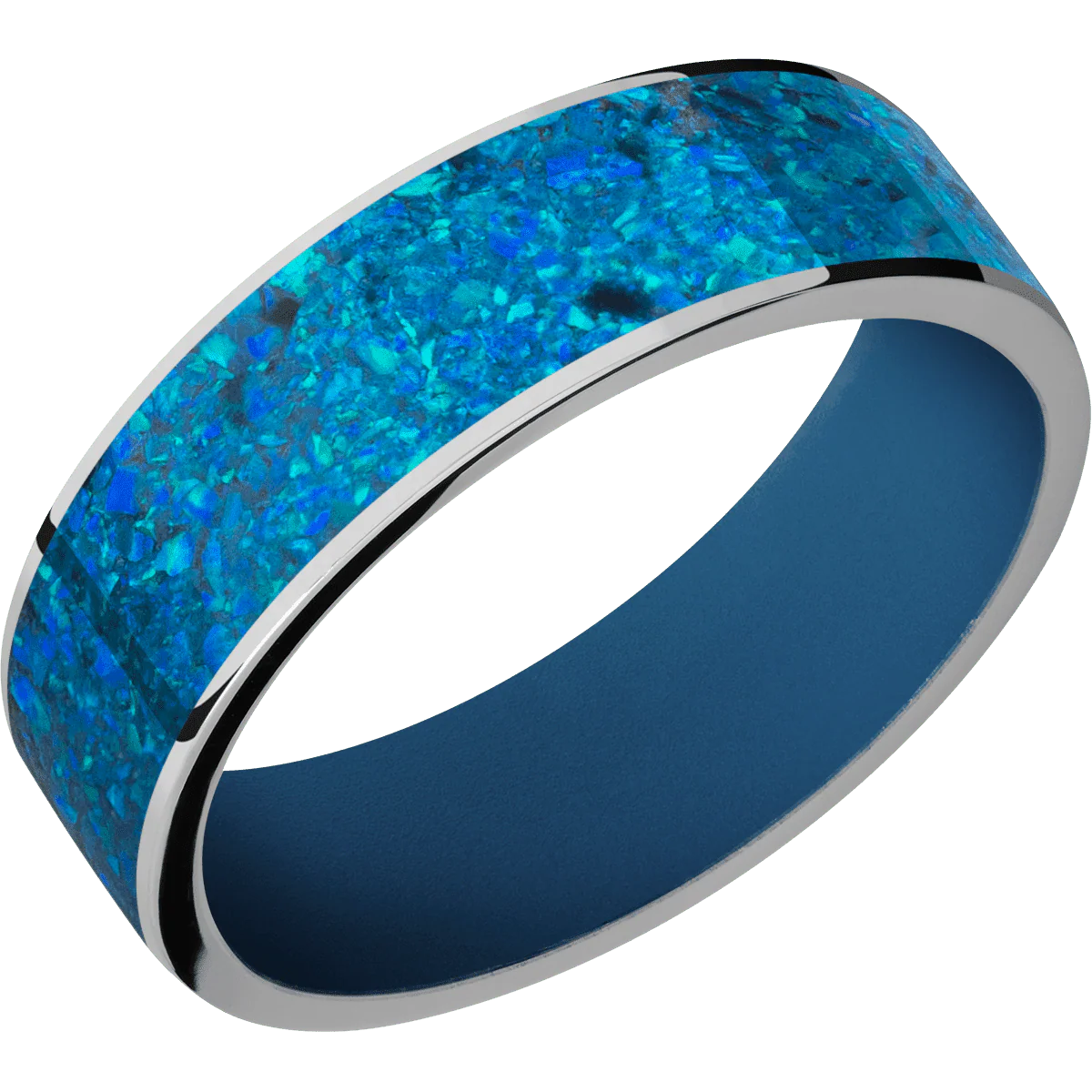 Titanium + Polish Finish + Ridgeway Blue - Image 2