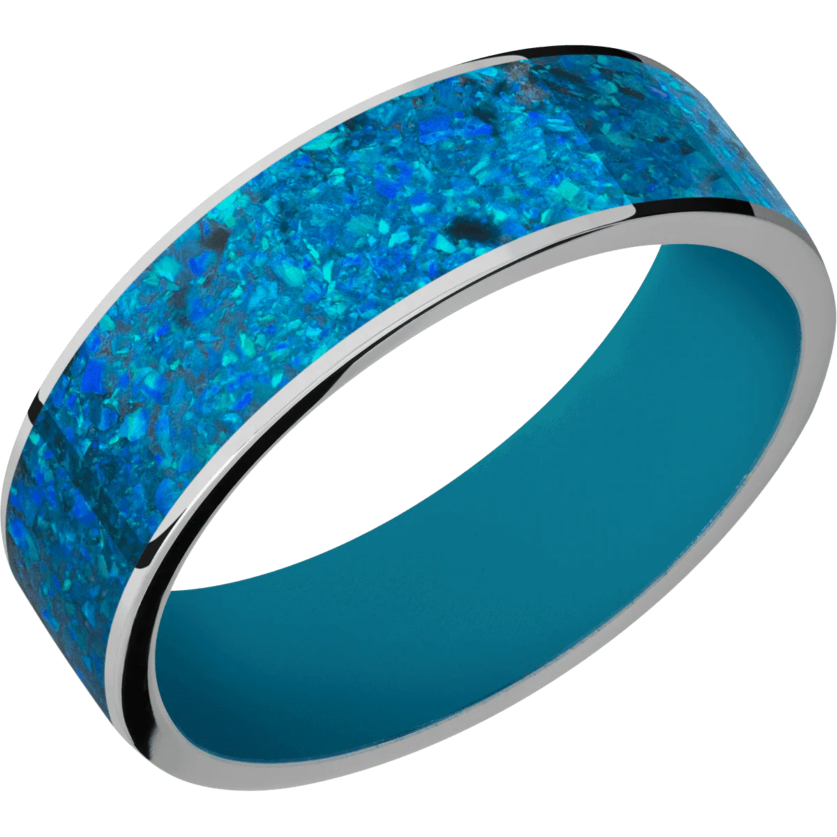 Titanium + Polish Finish + Sea Blue - Image 2