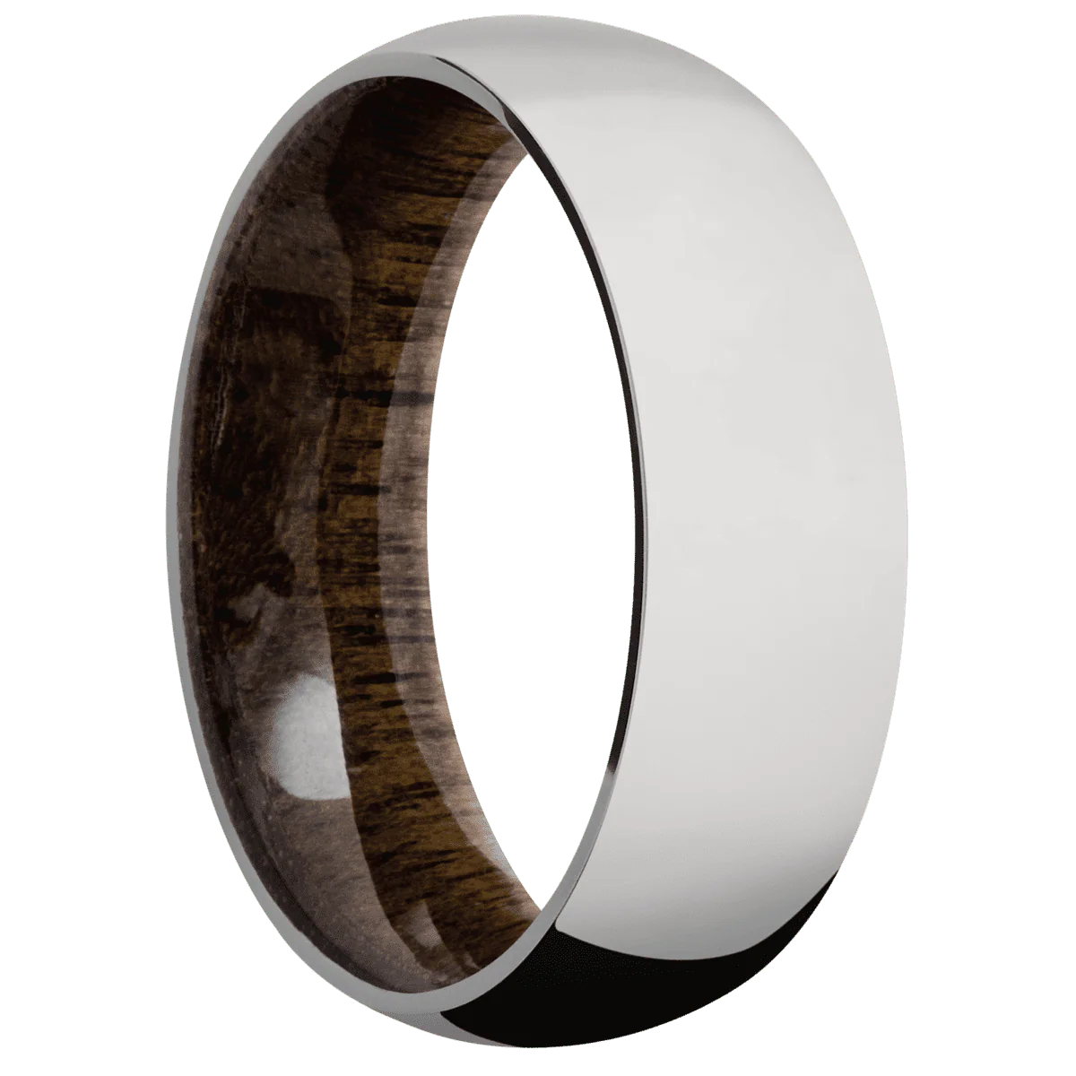 Titanium + Polish Finish + Walnut