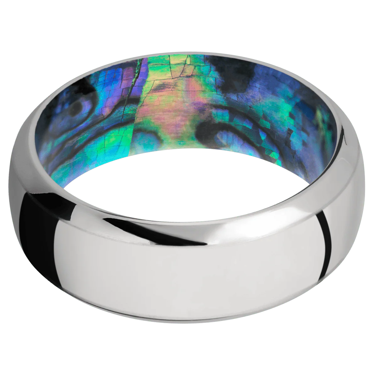 Titanium + Polish , Polish Finish + Abalone - Image 3