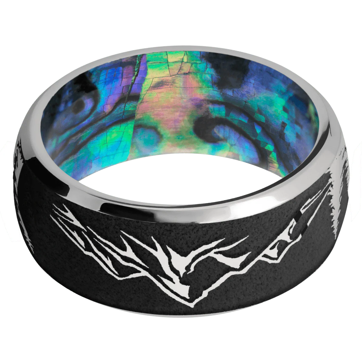 Titanium + Polish , Polish Finish + Abalone - Image 3