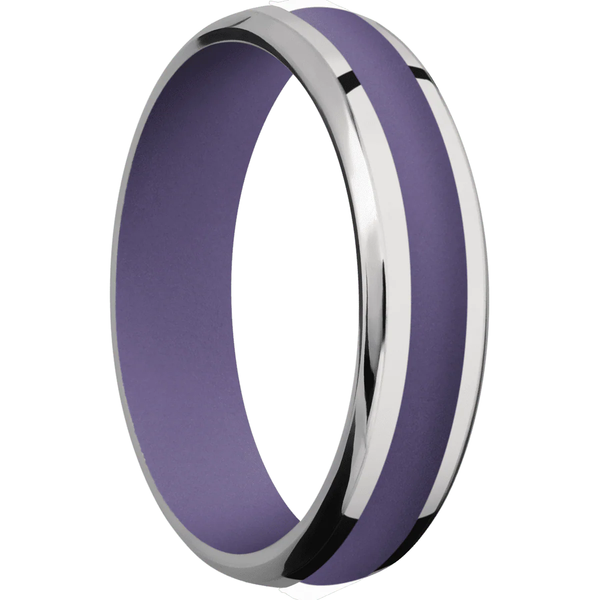Titanium + Polish , Polish Finish + Bright Purple