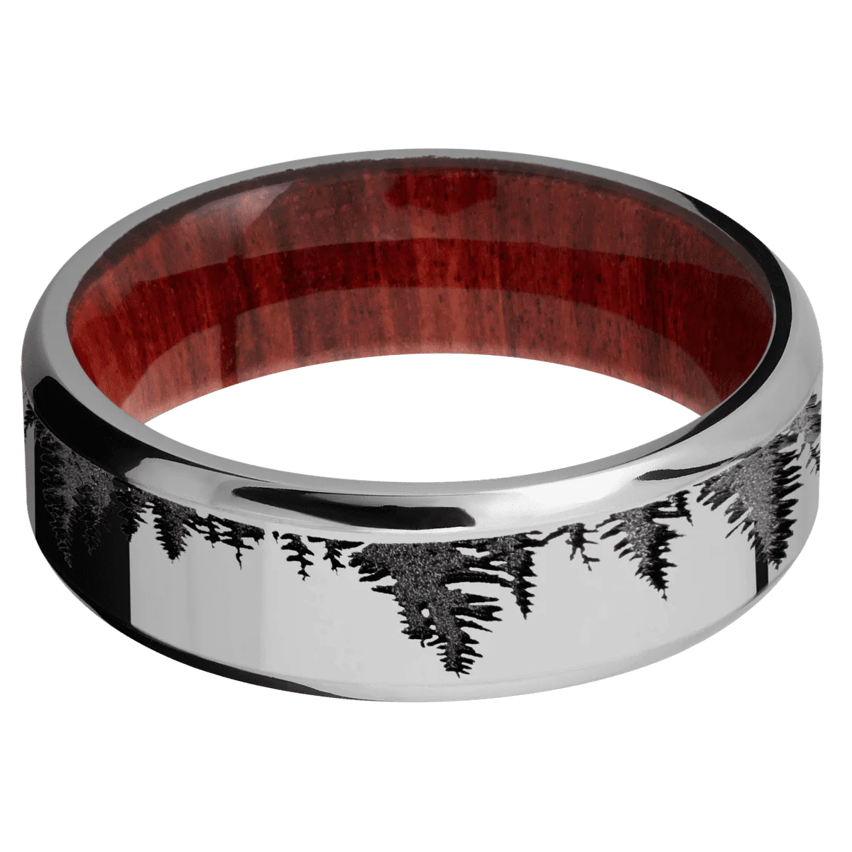 Titanium + Polish , Polish Finish + Red Heart - Image 3